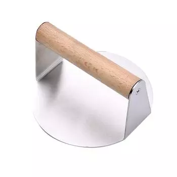 Пресс для бургеров Smash, круглые/квадратные котлеты из нержавеющей стали, мясные блины с антипригарным покрытием, профессиональные инструменты для измельчения, решетка для измельчения round