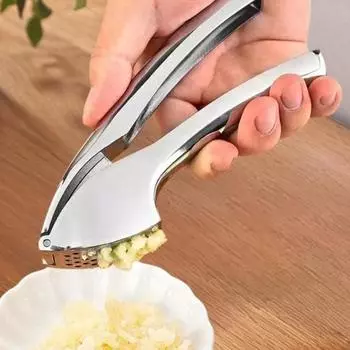 Пресс для чеснока, инструмент для измельчения чеснока из нержавеющей стали, съемный измельчитель чеснока для легкой очистки