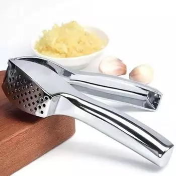 Пресс для чеснока, инструмент для измельчения чеснока из нержавеющей стали, съемный измельчитель чеснока для легкой очистки, толченая машина, безопасная дробилка для посудомоечной машины, кухонный гаджет для ежедневного использования серебряный
