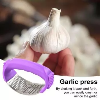 Пресс для чеснока из нержавеющей стали, измельчитель для чеснока, удобная ручка, измельчитель для чеснока, эффективные кухонные инструменты для приготовления пищи