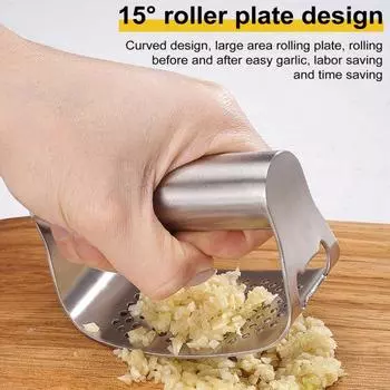 Пресс для чеснока из нержавеющей стали, коромысло с чистящей щеткой, пресс для чеснока, измельчитель, мясорубка, ручные инструменты для измельчения, кухонные гаджеты 3 Pcs