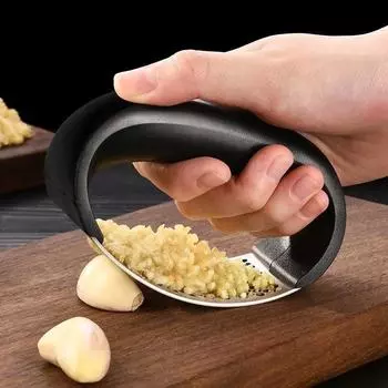 Пресс для чеснока из нержавеющей стали, ручная мясорубка для чеснока, кухонный измельчитель овощей, инструменты для чеснока, дуговые гаджеты для овощей, аксессуары 1PC