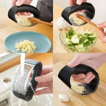 Пресс для чеснока из нержавеющей стали, ручная мясорубка для чеснока, измельчитель чеснока, инструменты для фруктов и овощей, кухонные аксессуары, гаджет