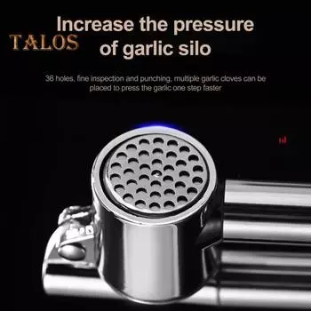 Пресс для чеснока, съемный пресс, удобная ручка, практичный ручной пресс для чеснока, кухонные принадлежности серебряный