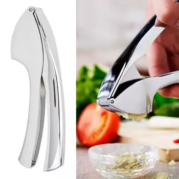 Пресс для чеснока, сплав цинка, прочный эргономичный дизайн, давилка для имбиря для кухонного дробильного инструмента