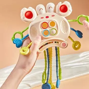 Пресс для детских игрушек. Гладкие и укусные методы мультяшной формы. Множественная координация без заусенцев. Улучшает сенсорные способности рук и глаз. бежевый