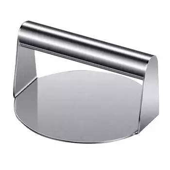 Пресс для гамбургеров из нержавеющей стали с ручкой, квадратный круглый антипригарный пищевой гриль, сковорода для мяса, бекона, стейка, гамбургера, ручной измельчитель, кухонный инструмент Square