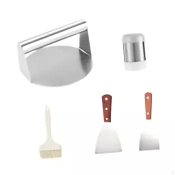 Пресс для гамбургеров, пресс для котлет, круглый, легко моется, антипригарное покрытие, пресс для гриля, инструмент для раздавливания бургеров