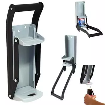 Пресс для консервных банок, открывалка для бутылок, настенный, экономящий место, эффективный, перерабатывающий прочный металлический, дробилка для банок из-под пива и газировки