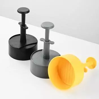 Пресс для котлет с антипригарным покрытием, ручной пресс для гамбургеров, круглый пресс для мяса, пластиковая ручная форма для приготовления мясных пирогов, барбекю чёрный