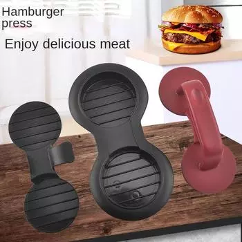 Пресс для мяса для гамбургеров ABS, круглая форма, антипригарное покрытие, фаршированные котлеты для бургеров, говяжий гриль, пресс для пирогов, кухонные принадлежности