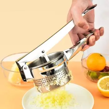 Пресс для пюре из картофеля, соковыжималка из нержавеющей стали, соковыжималка для фруктов и овощей, кухонные принадлежности серебряный