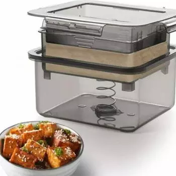 Пресс для тофу, 3-слойный пресс для тофу, форма для изготовления, встроенный дренаж, инструмент для удаления воды, безопасная защита окружающей среды, кухня, приготовление пищи