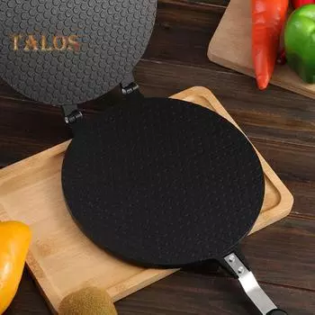 Пресс для тортильи из алюминия с антипригарным покрытием и ручкой для кухни, сверхпрочная плита, пресс для тортильи и плита, устойчивая к высоким температурам, кухня S