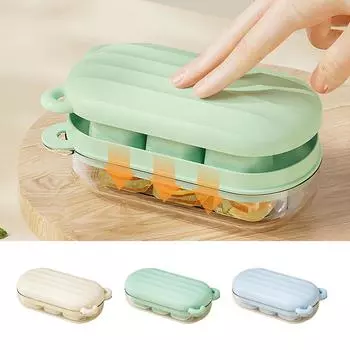 Пресс-форма для изготовления кубиков льда, силиконовая форма для изготовления форм для льда, креативная коробка для хранения, лотки с крышкой, бар, кухня, квадратный кубический контейнер