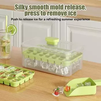 Пресс-форма для кубиков льда Отделение для льда Пищевой ящик для льда Холодильник Морозильник для кубиков льда Домашнее изготовление Хранение домашнего льда Storag