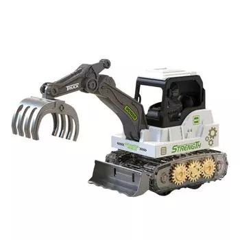 Press Gear строительная игрушка-машина реалистичный детский экскаватор инженерная машинка игрушечная с подвижной стрелой для копания для малышей и мальчиков образовательный экскаватор грузовик STEM A