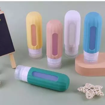 Пресс-гель для душа, шампунь, розлив в дорожные бутылки, портативная косметика, хранение в путешествиях, силиконовый розлив. зелёный