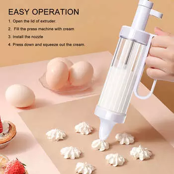 Пресс-машина для печенья из пищевого PS PP, многофункциональная, простая в эксплуатации, с 12 дисками и 5 насадками