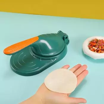 Пресс-обертка для пельменей Артефактный инструмент для пельменей Корка Инструмент для изготовления пельменей «сделай сам» Ручной пресс Машина для приготовления лапши зелёный