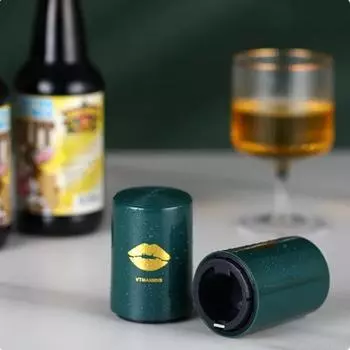 Пресс-открывалка для бутылок Пиво Light Luxury Ins Creative Net Red High Value Кейтеринг Ресторан Бар Пресс Автоматический No Trace Open Wine зелёный