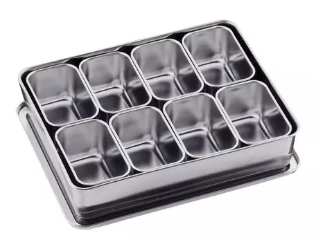 Пресс Oya Seisakusho 00 Yakumi 8 предметов, квадратный, нержавеющая сталь, Япония, AYK14018, серебристый, нет. 18-8