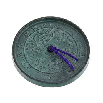 Пресс-папье Takaoka Ironware, старое зеркало, сосновый узор с журавлем, 215 г
