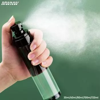 Пресс-распылитель, непрерывная тонер-эмульсия высокого давления, эссенция в бутылках, ультратонкий распыленный дезинфицирующий распылитель, лак для волос 30ml-2pcs чёрный