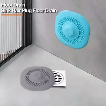 Пресс-тип, уплотнительная заглушка для трубы, пробка для фильтра для раковины, кухонная раковина, заглушка для волос, сливная пробка для ванны, пола, аксессуары для ванной комнаты серый