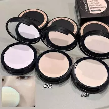 Прессованная пудра для лица, матовая полупрозрачная закрепляющая пудра, косметика, водостойкая, противомасляная, бархатистая, профессиональная, стойкая, для макияжа 01 Purple