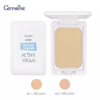 Прессованная пудра Giffarine Active Young Acne 9,5 г. 22401-22402 - Тайский косметический уход за кожей AA2