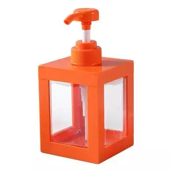 Прессованные бутылки для лосьона, квадратные бутылки для дозирования геля для душа, пустая бутылка для хранения геля для душа для ванной комнаты 500ML чёрный