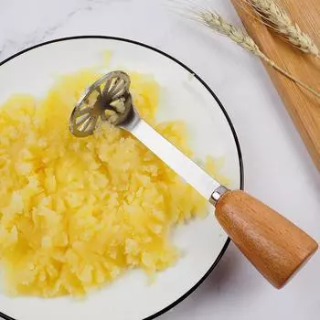 Прессованный из нержавеющей стали картофельный пресс для пюре, соковыжималка, кухонный толкатель, гладкий пресс для пюре, дробилка для фруктов