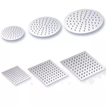 Pressure Wall Mounted Ultra-Thin High Quality Bathroom Accessories Showerhead Top Sprayer Rainfall 4inch-Round