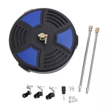 Pressure Washer Cleaner Blue 16 Inch 1/4inch Connector Stainless Steel with 3 Wheels Power S