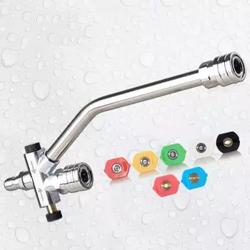 Pressure Washer Double Connector Car Wash Sprayer Pressure Washer Attachment With Double Tip Foam Car Wash Spraying Power Washer