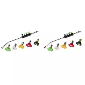 - Pressure Washer Lance Wand with 5 Spray Nozzles 1/4 Inch Quick Connect(38cm)