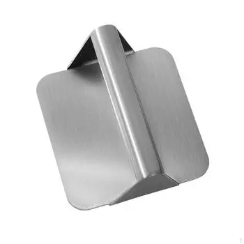 Прессы для бургеров Пресс для стейков, Ручной гриль-толкач, Инструменты для выпечки Сковорода Round Silver