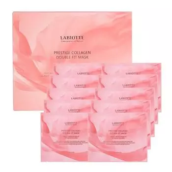 Prestige Collagen Double Fit Mask Set 30g (total of 10 pieces/each), 10 pieces, 1 piece