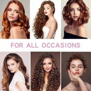 Pretfy Hair Curling Iron 3-Barrel 25mm Hair Waver Hair Curling Щипцы для завивки волос Регулируемая температура ЖК-дисплей Температура розовый