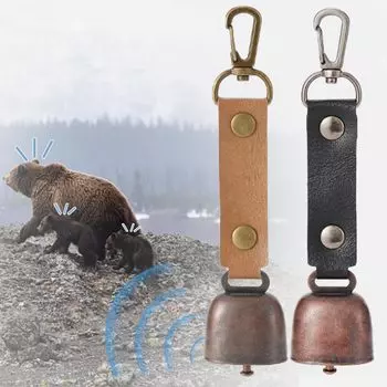 PRETOLE Bear Bear Bell с тихим громким PU Bear Preventing Wild Bear Громкий медведь Picking Wild Mountain Stream Disaster Набор из 2 колокольчиков, Функция, Громкость,