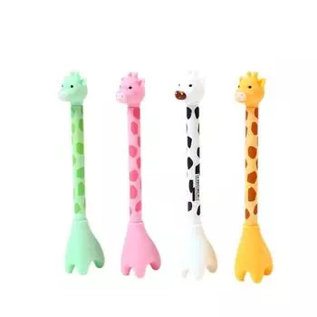 Pretty Aesthetic Standing Giraffe Pen Funny Cute Writing Pen Signature Giraffe Gel Pen Desk Decor Random 1PC
