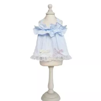 Pretty Cat Princess Dresses Soft Puppy Wedding Skirt Fashion Summer Dog Clothes Dog Clothes синий