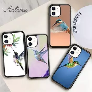pretty Hummingbird Phone Case for iPhone 11 12 13 14 Pro Max mini X XR XS SE 2020 6S 7 8 Plus Samsung Galaxy S21 S22 Cover shell iPhone 6plus