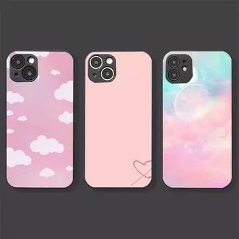 Красивый розовый чехол для телефона для девочек Iphone 7 8 Plus X Xr Xs 11 12 13 Se2020 Mini Mobile Iphone 14 Pro Max Чехол iphone 12