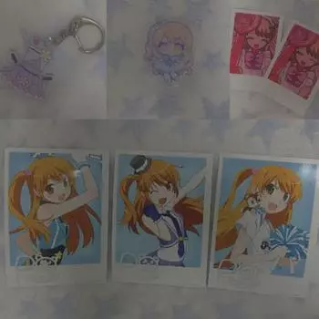 Pretty Rhythm Rhythm Acrylic + Pak + Clothes Keyring + Maria Checky Goods Rizmo