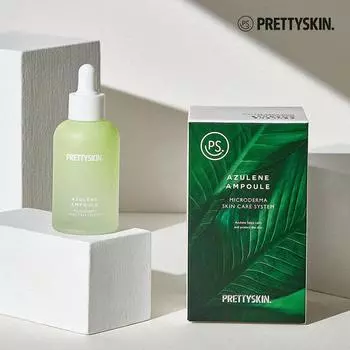 Prettyskin Azulene Успокаивающая и увлажняющая ампула 50 мл - Успокаивающая и увлажняющая подзарядка