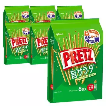 Pretz Umami Salad 118g x 6 pieces Snacks Pretzels Flavored Bouillon Rock Salt Ezaki Glico Glico Pretz (8 bags)