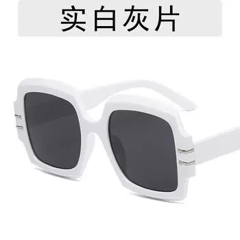 Преувеличение квадратные солнцезащитные очки женские дизайнерские роскошные мужские/женские солнцезащитные очки «кошачий глаз» классические винтажные линзы для очков UV400 на открытом воздухе
