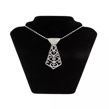 Преувеличенная цепочка для свитера, длинная зимняя ретро-мода, универсальное хрустальное ожерелье, аксессуары, ожерелья для женщин One Size